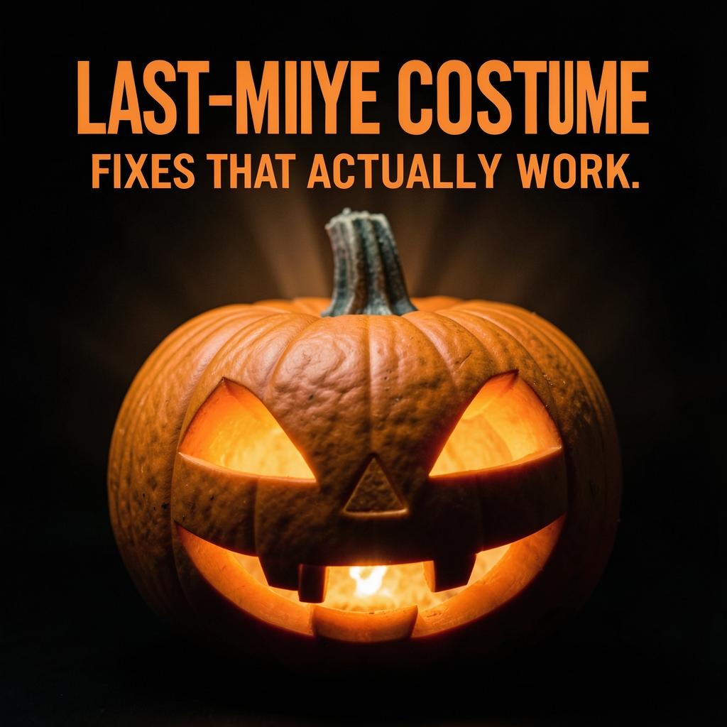 Last-Minute Costume Fixes That Actually Work