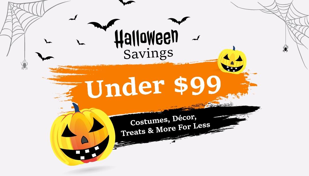 Halloween Savings Under $99 – Costumes, Décor, Treats & More For Less