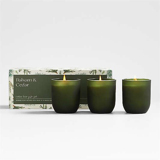 Illume Balsam and Cedar Trio Holiday Candle Set Illume Balsam and Cedar Trio Holiday Candle Set